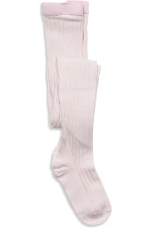 mp Denmark Tights Cotton Rib Sukkahousut Pink