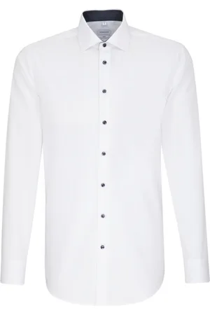 Seidensticker Cityhemden 1/1 Arm Tops Shirts Business White
