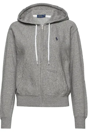 Ralph Lauren Fleece Full-Zip Hoodie Tops Sweat-shirts & Hoodies Hoodies Grey