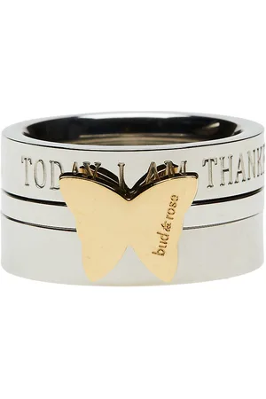Bud to rose Tripple Butterfl Accessories Kids Jewellery Rings Multi/patterned