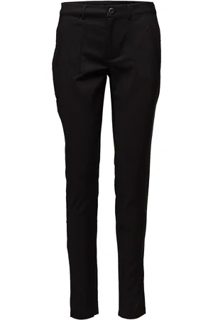 Kaffe Vera Pant Bottoms Trousers Slim Fit Trousers Black