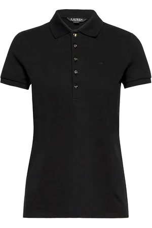 Ralph Lauren Piqué Polo Shirt Tops T-shirts & Tops Polos Black