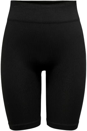 ONLY Onpjaia Life Hw Seam Long Shorts Noos Sport Shorts Cycling Shorts Black