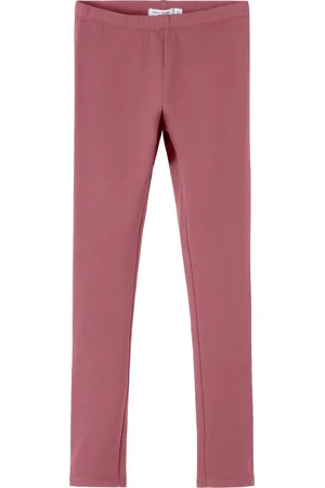 NAME IT Nkfdavina Solid Swe Legging Bru N Noos Bottoms Leggings Burgundy