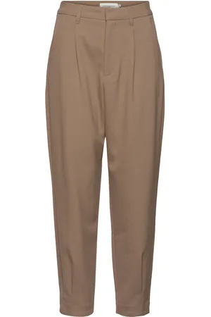 Copenhagen Muse Cmtailor-Pa Bottoms Trousers Straight Leg Brown
