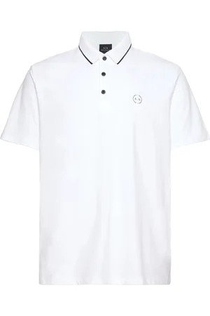 Armani Exchange Polo Tops Polos Short-sleeved White