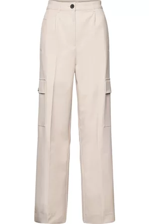 Levete Room Naiset Reisitaskuhousut - Lr-Ana Trousers Cargo Pants Kermanvärinen