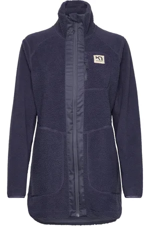 Kari Traa Sanne Pile Jacket Sport Sweat-shirts & Hoodies Fleeces & Midlayers Navy