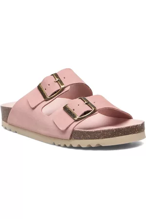 Scholl Sl Josephine Suede Shoes Summer Shoes Flat Sandals Vaaleanpunainen