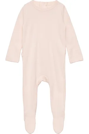 Copenhagen Colors Rib Jersey Full Body W. Back Opening Pitkähihainen Body Pink