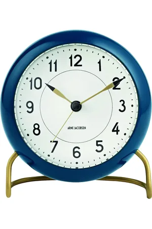 Arne Jacobsen Station Bordur Ø11 Cm Home Decoration Watches Alarm Clocks Blue