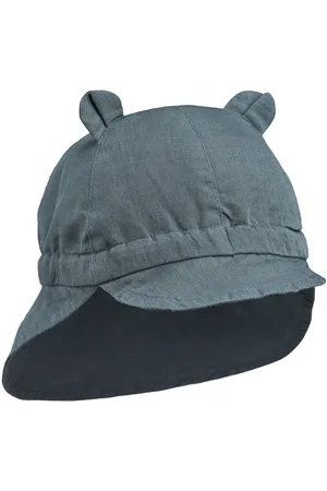 Liewood Gorm Linen Sun Hat With Ears Aurinkohattu Blue
