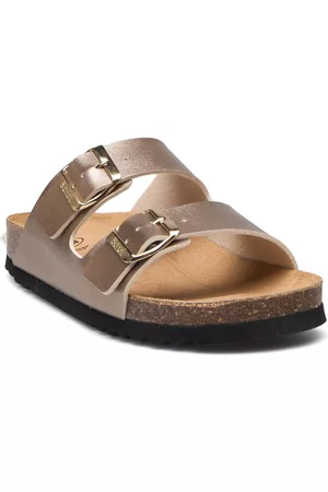 Scholl Naiset Sandaalit - Sl Josephine Laminated Shoes Summer Shoes Flat Sandals Beige