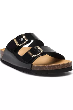 Scholl Naiset Sandaalit - Sl Josephine Patent Shoes Summer Shoes Flat Sandals Musta