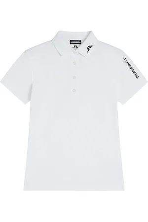 J Lindeberg Tour Tech Golf Polo Sport T-shirts & Tops Polos White