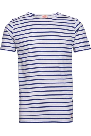 Armor.lux Breton Striped Shirt Héritage Tops T-shirts Short-sleeved Blue