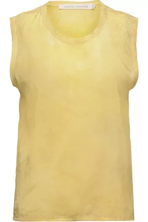 Rabens Saloner Helga T-shirts & Tops Sleeveless Keltainen Rabens Sal R