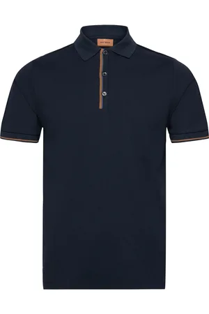 MOS MOSH Gallery Mmgharvey Polo Ss Tee Tops Polos Short-sleeved Navy