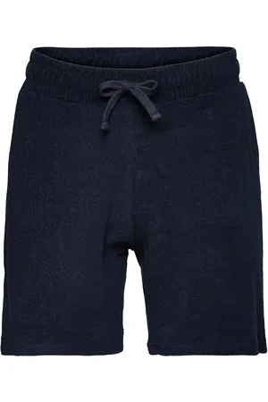 Revolution Terry Shorts Bottoms Shorts Casual Blue