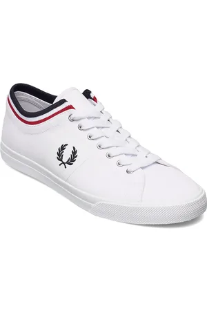 Fred Perry Unders Tip Cuff Twill Matalavartiset Sneakerit Tennarit White