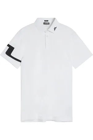 J Lindeberg Heath Regular Fit Golf Polo Sport Polos Short-sleeved White