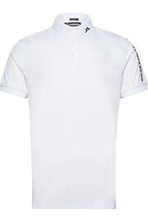 J Lindeberg Tour Tech Reg Fit Golf Polo Sport Men Sport Clothing Sport Tops Sport Polos Sport Short-sleeved Polos White
