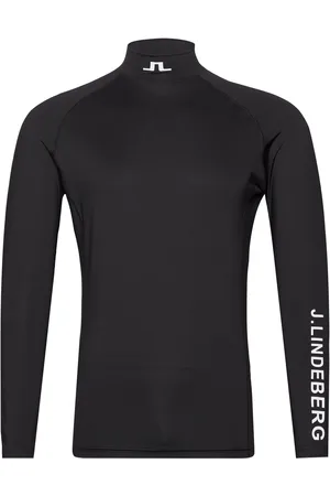 J Lindeberg Aello Soft Compression Sport T-shirts Long-sleeved Black