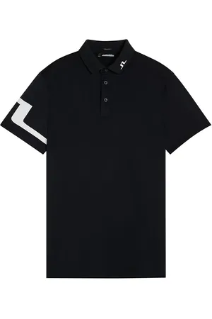 J Lindeberg Heath Regular Fit Golf Polo Sport Polos Short-sleeved Black