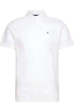 Clean Cut Silkeborg Stretch Polo Tops Polos Short-sleeved White