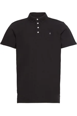 Clean Cut Silkeborg Stretch Polo Tops Polos Short-sleeved Black