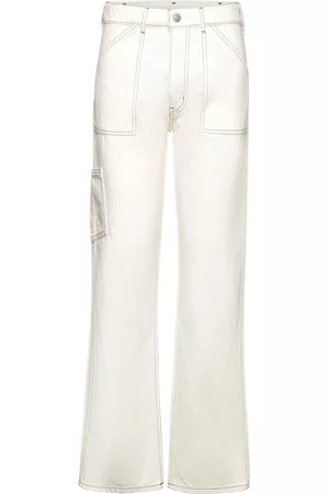 Envii Naiset Reisitaskuhousut - Enberry Jeans 6865 Trousers Cargo Pants Valkoinen