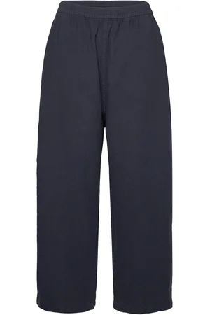 Kaffe Kanaya Culotte Pants Bottoms Trousers Wide Leg Navy