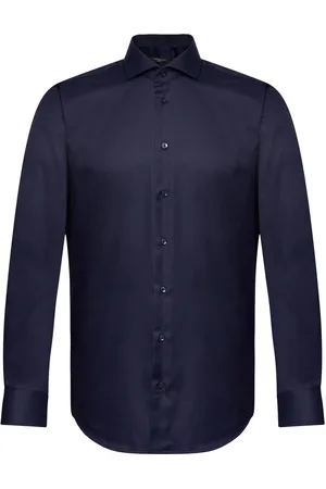BOSWEEL SHIRTS EST. 1937 Slim Fit Mens Shirt Tops Shirts Business Navy