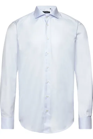 BOSWEEL SHIRTS EST. 1937 Slim Fit Mens Shirt Tops Shirts Business Blue