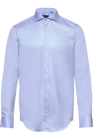 BOSWEEL SHIRTS EST. 1937 Slim Fit Mens Shirt Tops Shirts Business Blue