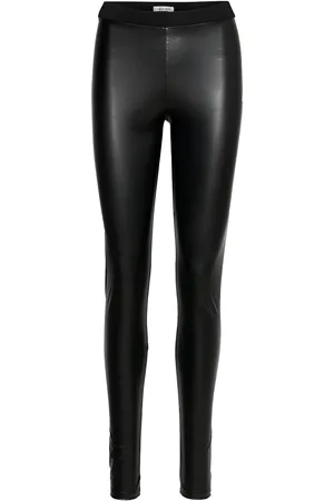 Ida Sjöstedt Dee Leggings Designers Trousers Leather Leggings-Housut Black