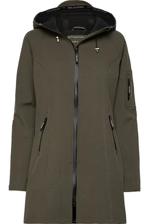 Ilse Jacobsen 3/4 Raincoat Outerwear Rainwear Rain Coats Green