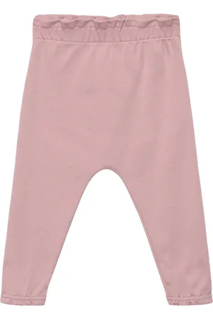 Smallstuff Pants W. Frills, Powder Bottoms Trousers Pink