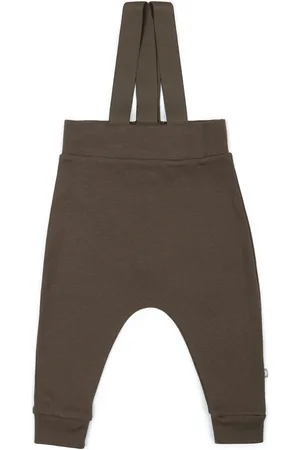 Smallstuff Pants W. Suspenders, Dark Mole Bottoms Trousers Brown