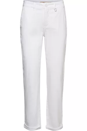 Mos Mosh Naiset Chinot - Celeste Chino Pant Chinot Housut Valkoinen