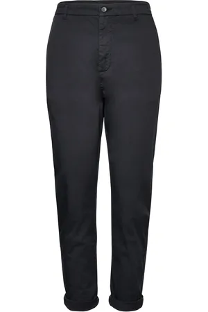 Hope Tapered-Leg Stretch Chinos Designers Trousers Chinos Black