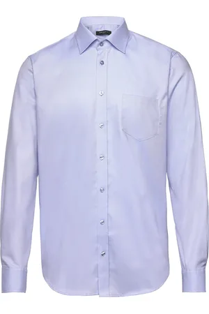 BOSWEEL SHIRTS EST. 1937 Slim Fit Mens Shirt Tops Shirts Business Blue