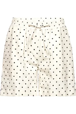 Basicapparel Vicki Shorts Dot Gots Bottoms Shorts Casual Shorts White