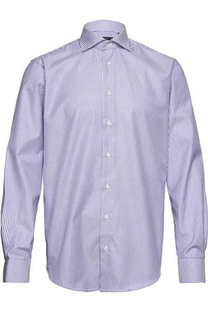 BOSWEEL SHIRTS EST. 1937 Slim Fit Mens Shirt Tops Shirts Business Blue