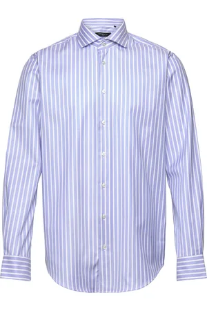 BOSWEEL SHIRTS EST. 1937 Slim Fit Mens Shirt Tops Shirts Business Blue