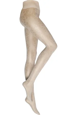 Swedish Stockings Maja Flower Tights Designers Pantyhose & Leggings Grey