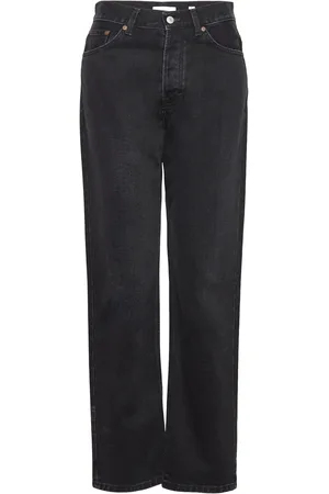 Dagmar Adele Denim Bottoms Jeans Straight-regular Black