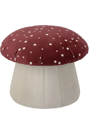 Bloomingville Lue Pouf, Red, Polyester Home Kids Decor Multi/patterned