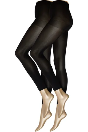 Lindex Leggings 40Den 2Pack Full Leng Lingerie Pantyhose & Leggings Black