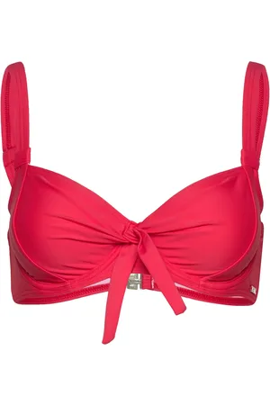 Abecita Capri Unique Bikini Wire Bra Swimwear Bikinis Bikini Tops Wired Bikinitops Pink